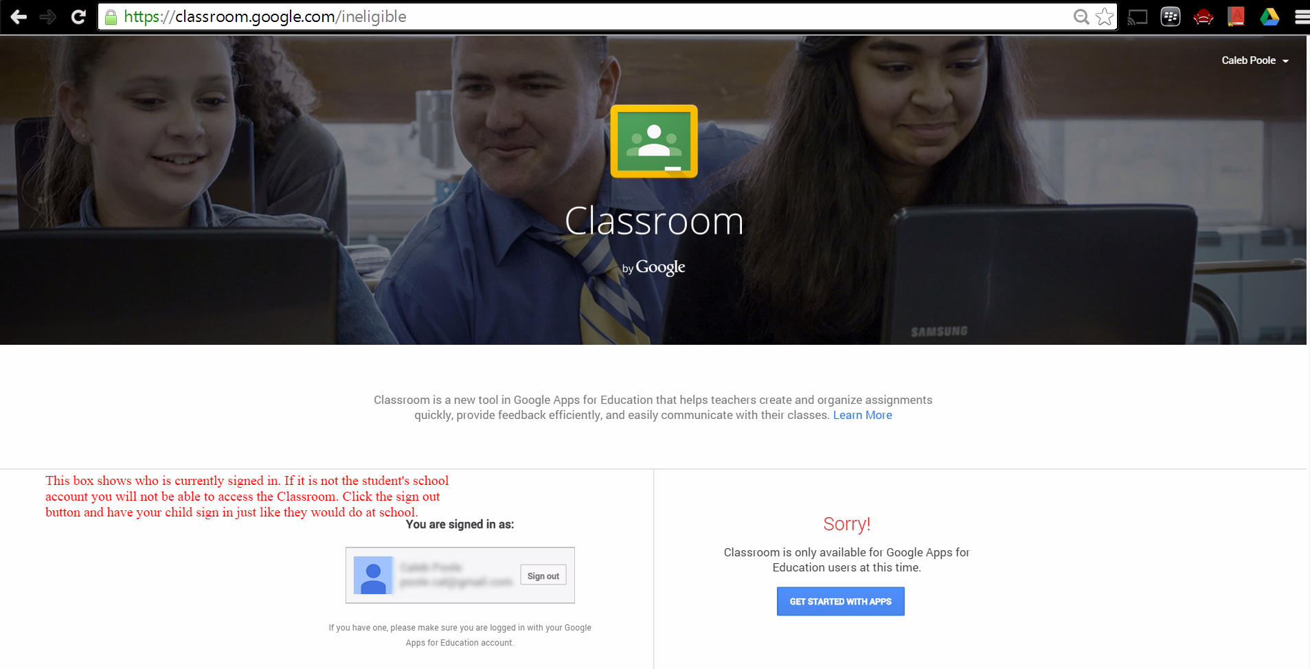 How To Log Into Google Classroom – Mr. Poole's Class Website1907 x 974